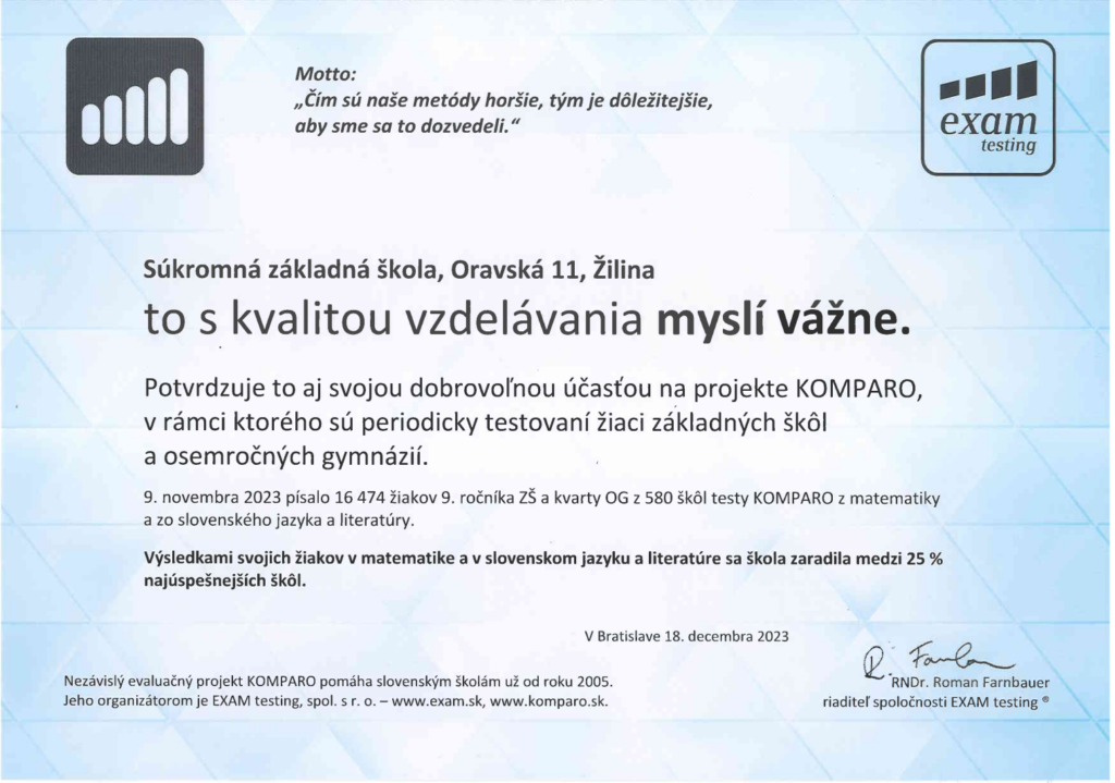 komparo 2023 vysledky komparo2